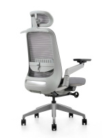 Chaise de bureau ergonomique moderne en maille PP de haute qualité, pivotante, réglable en hauteur et avec appui-tête, vente en gros Chine