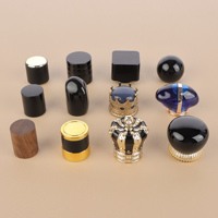 Penutup botol parfum Atomizer kaca mewah Universal 13mm 15mm fitur kreatif atau tutup aluminium
