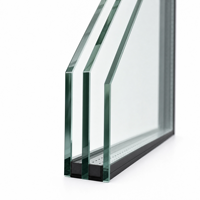 Fenêtre de bâtiment insonorisée en aluminium à rupture de pont thermique, double vitrage en verre trempé, vente en gros