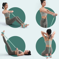 Chine portable maison gym sit-ups assistant appareil yoga caoutchouc exercice machine poitrine extenseur bandes de résistance
