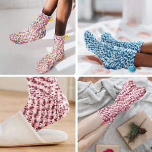 Nouvelles <span class=keywords><strong>chaussettes</strong></span> pantoufles douces et moelleuses pour femmes, <span class=keywords><strong>chaussettes</strong></span> <span class=keywords><strong>DIY</strong></span> en forme de cupcake pour cadeau de Saint-Valentin ou de Noël - Product Image 5