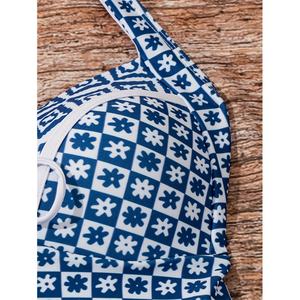 Traje de Baño Deportivo de Una Pieza con Cuello en V y Logotipo Personalizado, Talla Grande, Bikini de Malla, Ropa de Playa para Mujer - Product Image 3