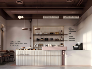 Barra de Bar Moderna para Restaurante |   Muebles de Bar de Madera Personalizados con LED, Ecológicos y Comerciales para Cafetería o Pub |   Solución Integral - Product Image 1