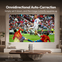 Projecteur BYINTEK LOVE 2 à mise au point automatique pour événements sportifs 2026, écran géant 150 pouces, Smart Android WiFi, projecteur portable pour la maison, OEM