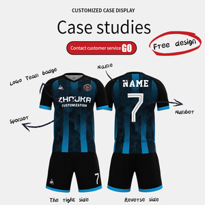 Maglia da calcio personalizzata con nome personalizzato per Club di squadra con stampa a sublimazione e traspirante uniforme da calcio retrò <span class=keywords><strong>Slim</strong></span> Fit da uomo - Product Image 5