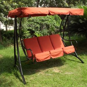 เก้าอี้ชิงช้าปรับได้พร้อมเบาะสำหรับระเบียงกลางแจ้ง<span class=keywords><strong>3</strong></span>คนหรูหรา - Product Image 6