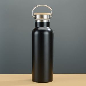 Bouteille d'eau sportive en acier inoxydable de 17 oz à double paroi isolée avec poignée et couvercle hermétique anti-fuite - Product Image 1