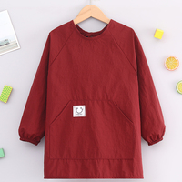 Vêtements de peinture pour enfants, combinaison imperméable, bavoirs réutilisables, tenue anti-salissure à manches longues pour tout-petits, tablier à manches pour bébé