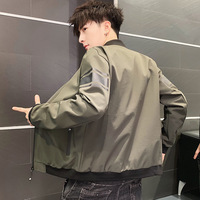 Blouson Bomber Homme Col Montant Tendance 2027, Manteau Décontracté Élégant pour l'Automne, Vêtement d'Extérieur Masculin Style Streetwear