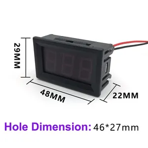 DC 3.5-30V kỹ thuật số xe vôn kế ô tô điện áp <span class=keywords><strong>Meter</strong></span> Red/Blue/green12v 24V xe máy xe LED hiển thị điện áp <span class=keywords><strong>Tester</strong></span> - Product Image 3