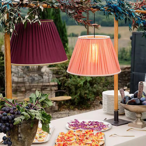 Lampadario Moderno per Matrimoni a LED, Lampada a Sospensione <span class=keywords><strong>con</strong></span> Altezza Regolabile, Telecomando, Dimmerabile, Nappe, Finitura Bianca/Oro - Product Image 3