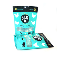 Kostenlose Probe Custom Resealable Zip Lock Dog Treats Snack-Paket Tiernahrung Verpackungs tasche