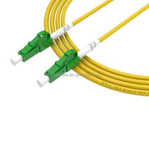 Cable de Fibra Óptica Fabricado en China, LC/APC, Monomodo G652D, Simplex, Revestimiento LSZH Amarillo, Longitud Personalizable, Cable Óptico Trenzado - Product Image 6