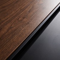 Table de réunion avec hub de câbles central, bureau de direction double utilisateur en panneau de particules E1, mobilier de salle de réunion moderne