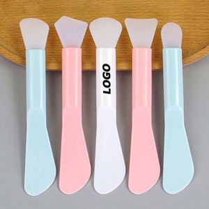 Dual Head Silicone Facial Mask Applicator <b>Brush</b> and Spatula Tool for Spa Skincare Mixing and Even Mask Application - Product Image 1