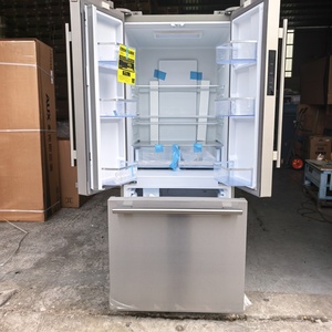 Réfrigérateur à portes françaises en acier inoxydable, refroidissement par air, 495 L, double compresseur, classe énergétique A, sans givre, avec machine à glaçons, norme américaine 110 V - Product Image 3