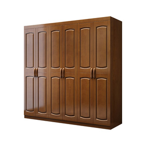 Armario de Madera Maciza Dazhang Jiaju de 6 Puertas, Armario de Dormitorio de Roble, Ecológico, Moderno, Minimalista, para Uso Doméstico - Product Image 5