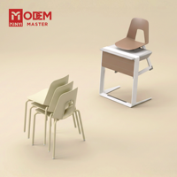 Chaise d'école MINYI BLITZ, bureau et chaise standard pour salle de classe, mobilier de classe moderne, bureau et chaise pour collège