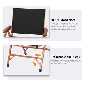 Chaise pliante de camping Kermit personnalisée avec logo, cadre en aluminium léger, relaxante, portable, pour la plage et le camping - Product Image 5