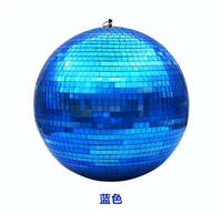 Boule disco miroir de 30 cm, grande sphère réfléchissante, décoration de fête en boîte de nuit, mariage, esthétique rétro, lumière de scène DMX, 150 tr/min