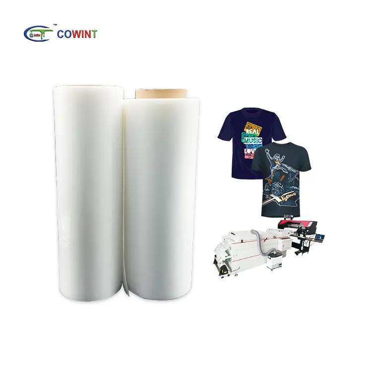 Cowint double side custom logo large roll PU/PET heat transfer screen printed film