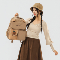 Sac à dos de voyage pour filles, sac d'école avec porte-bouteille externe, sac à dos imperméable pour étudiants, pour l'école et les activités de plein air