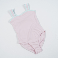 Vêtements d'entraînement de danse de couleur unie Offres Spéciales populaires justaucorps de ballet rose avec costume de jupe