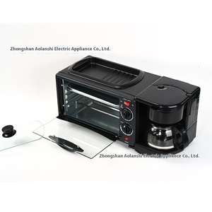 Máquina de desayuno casera 3 en 1, horno tostador multifunción para calentar, hornear, freír para carne de huevo, exportación transfronteriza al por mayor - Product Image 4