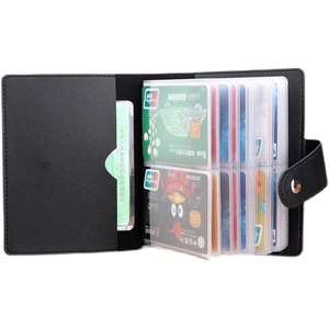 <span class=keywords><strong>64</strong></span> + 2 emplacements Impression personnalisée Porte-cartes de visite professionnel Organisateur de cartes de crédit pour carte d'identité Convient à 85.5*54mm - Product Image 1