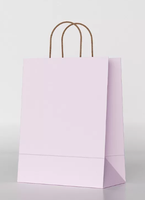 Sacs en papier kraft épais en gros, sacs de transport en papier réutilisables avec logo personnalisé pour l'emballage de marchandises de mariage et de fêtes