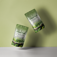Sachets refermables personnalisés imprimés pour le thé en vrac, emballage stand-up avec fermeture éclair, qualité alimentaire