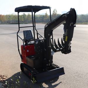 Mini-excavatrice Somate 1 tonne, petite pelle sur chenilles compacte, micro-excavatrice haute puissance de creusement pour jardin, ferme, construction, moteur Koop en option - Product Image 3