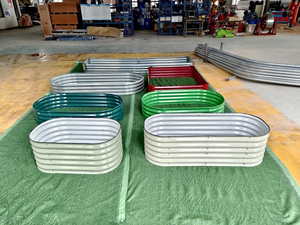 Nuevo Estilo de Jardinera Elevada de Acero Galvanizado para Cultivo de Vegetales y Flores en Casa, Ecológica, para Uso en Interiores/Exteriores - Product Image 4