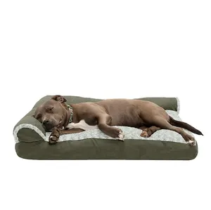 manufacturer dropshipping large removable washable cover green dog beds luxury deluxe orthopedic pet cat bed with accessories