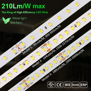 <span class=keywords><strong>LED</strong></span>-Streifenlicht mit Hoher Effizienz und Lumenqualität, 224 LEDs 240 LEDs, Super Hell, 24V 12V, Natur-Warmweiß, <span class=keywords><strong>SMD</strong></span> 120 240 <span class=keywords><strong>2835</strong></span> - Product Image 2