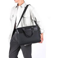 Sac à bandoulière classique unisexe pour ordinateur portable avec fermeture éclair, durable, tendance, grande capacité, pour le bureau