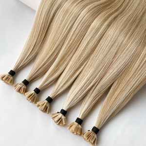 Extensioni per capelli umani vergini a doppia trama con punta in cheratina, mini punta a <span class=keywords><strong>K</strong></span> - Product Image 6