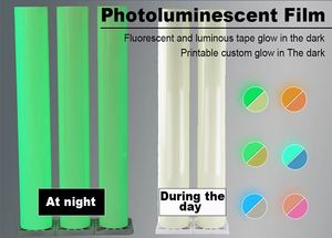 Yırtılabilir yazdırılabilir yansıtıcı malzeme fotolüminesan sarı-yeşil aydınlık Film aydınlık Film işaretleri güvenlik parlak çubuk kolye tabela - Product Image 4
