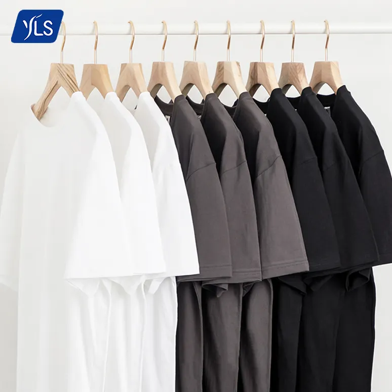 YLS 230 g 8.1 oz nouveau Design blanc T-Shirt 100% coton ajusté blanc T-Shirt homme T-Shirt personnalisé T-Shirt mode hommes chemise