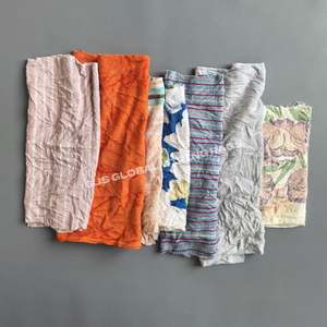 Trapos de limpieza sin pelusa, paños de limpieza de colores, trapos de algodón de grado A 100% de 10 kg, toallas recuperadas para limpieza. - Product Image 1