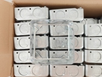 Anneau d'extension carré en acier prégalvanisé de 4 pouces 53171, anneau d'extension de 2-1/8 pouces de profondeur pour boîte de jonction électrique carrée de 4 pouces