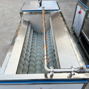 Laveuse-éplucheuse à rouleaux en acier inoxydable pour pommes de terre, légumes-racines et fruits, capacité 200 kg - Product Image 2