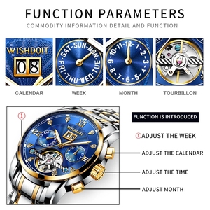 ลดลงการจัดส่งสินค้าหรูหรากลอัตโนมัติกลวงออกนาฬิกาขนาดใหญ่หน้าปัด3บาร์กันน้ำเรืองแสง2023นาฬิกาแฟชั่นผู้ชายใหม่ - Product Image 5