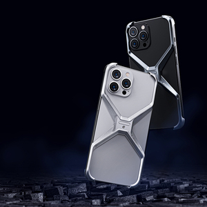 Funda de Teléfono Móvil de Aleación de Aluminio de Diseño <span class=keywords><strong>NUEVO</strong></span> y Económico, Estilo Metálico, Anti-Caídas, para <span class=keywords><strong>iPhone</strong></span> <span class=keywords><strong>13</strong></span> 14 15 16 - Product Image 2
