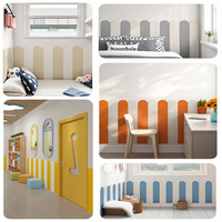 Venta al por mayor 3D XPE espuma Peel Stick pegatina de pared papel pintado autoadhesivo para la decoración del hogar arte de pared decorativo suave