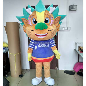 Efun adedi 1 adet profesyonel özel dinozor maskotu kostüm karikatür büyük baş ejderha maskot kostüm satılık - Product Image 1