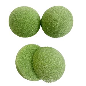 Mousse florale sphérique en plastique recyclé pour arrangements DIY, éponge verte de 2 mm, fournitures de précision pour l'artisanat - Product Image 2