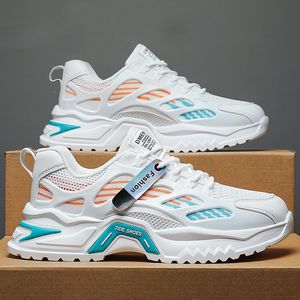 Chaussures de sport décontractées pour hommes, style coréen, à semelle épaisse, respirantes, en maille, à lacets, tendance mode, pour la course, modèle papa, été - Product Image 3