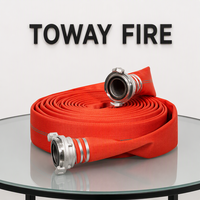 Tuyau d'incendie blanc de taille Storz 1.5 "x 30 mètres avec tuyau d'eau de couplage Storz en cuivre et aluminium pour vanne