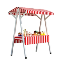 YTSF-H16 Stand de promotion mobile pliable et flexible pour marché extérieur, stand de marché, centre commercial, table de promotion portable